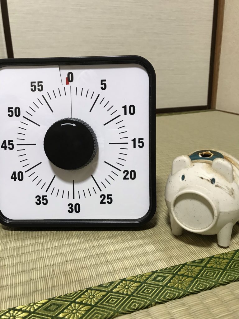 60分タイマーの大きさ